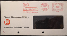 Delcampe - 1975 Zurich 030 - OK Elektroden - EMA Meter Freistempel Cut Fragment - Postage Meters