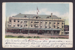 Delcampe - Postcard, United States, Spokane WA, Terminal Depot - Spokane