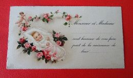 Delcampe - FAIRE-PART DE NAISSANCE. - Naissance & Baptême