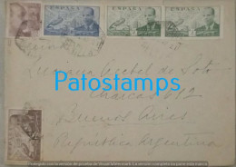 Delcampe - 258861 SPAIN ESPAÑA SEVILLA COVER CANCEL YEAR 1947 CIRCULATED TO ARGENTINA NO POSTAL POSTCARD - Autres & Non Classés