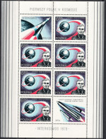 Delcampe - Poland - Mi:Block 71 / Fi:Ark. 2417a - 1978 - First Pole In Space - Interkosmos 78 - ** (MNH) - Blocs & Feuillets