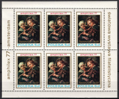 Delcampe - Poland - Mi:2508KB / Fi:Ark. 2361 - 1977 - AMPHILEX'77, Amsterdam - ** (MNH) - Blocs & Feuillets