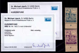 Delcampe - Mi 2411, 1946, Leipziger Messe 6, 12 Pf, Jeweils OWz Und Steil Fallender Streifung, Je Kurzbefund Jasch BPP "einwandfrei - Sonstige & Ohne Zuordnung