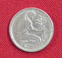 Delcampe - J 343, 50 Pfennig 1950 G, Bank Deutscher Länder, Ss - Sonstige & Ohne Zuordnung