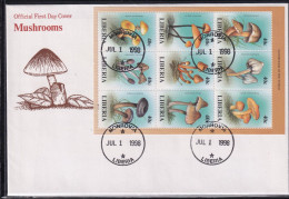 Delcampe - Liberia 2053-2061 Und Block 179 Gestempelt Als FDC / Kleinbogen #OE434 - Liberia