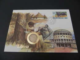 Delcampe - Liberia 5 Cents 1977 - Numis Letter 1992 - Liberia