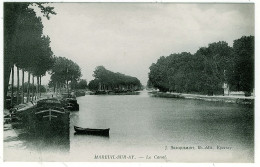 Delcampe - 51 - B3001CPA - MAREUIL SUR AY - Le Canal (chargement De Péniches) - Parfait état - MARNE - Mareuil-sur-Ay