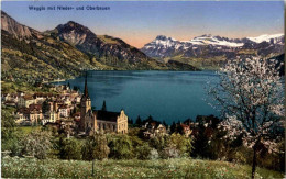 Delcampe - Weggis Mit Nieder Und Oberbauen - Weggis