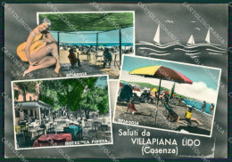 Delcampe - Cosenza Villapiana Lido Di Saluti Da Foto FG Cartolina ZKM7602 - Cosenza
