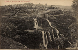 Delcampe - CPA Tivoli Lazio, Panorama Mit Wasserfällen, Stadtansicht, - Sonstige & Ohne Zuordnung
