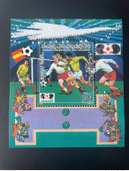 Delcampe - Libye Libya 1985 Mi. Bl. 98 Football FIFA World Cup 1986 Mexico Mexiko Fußball Soccer - Libia