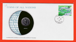 Delcampe - 30445 /  JAMAICA 10 Cents 1979 KINGSTON JAMAIQUE Coins Alls Nations Limited Edition Enveloppe Numismatique Numiscover - Jamaique