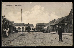 Delcampe - AK Pruzana, Marktplatz - Weißrussland