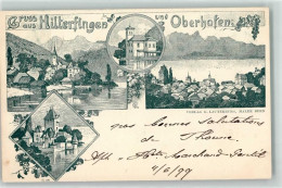 Delcampe - 3652 Hilterfingen 1899 Lithographie Schloss Oberhofen - 13455918 - Hilterfingen
