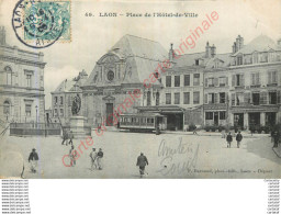 Delcampe - 02.  LAON .   Place De L'Hôtel De Ville . - Laon