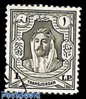 Delcampe - Jordan 1944 1 Pound, Perf. 12, Used, Used Or CTO - Jordanien