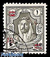 Delcampe - Jordan 1952 1D On 1pound, Used, Used Or CTO - Jordanien