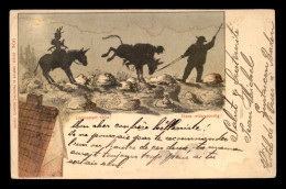 Delcampe - ANIMAUX - ANES - CARTE SUISSE ILLUSTREE - Esel