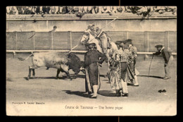 Delcampe - TAUROMACHIE - COURSES DE TAUREAUX - UNE BONNE PIQUE - Corrida