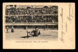 Delcampe - TAUROMACHIE - COURSES DE TAUREAUX - PASSE DE MANTEAU - ARENES DE NIMES - Corrida