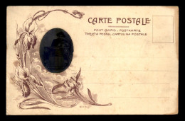 Delcampe - PHOTOGRAPHIE - PROCEDE FERROTYPE - MEDAILLON HOMME EN VOITURE - DECOR IRIS - Fotografie