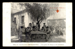 Delcampe - JEUX DE DAMES ET DE DOMINOS - VILLA DE CONVALESCENCE D'ECKMUHL-ORAN - CROIX ROUGE FRANCAISE - Sonstige & Ohne Zuordnung
