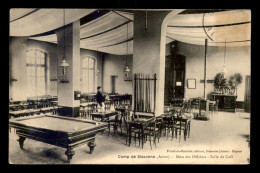 Delcampe - BILLARD - SALLE DE JEUX ET DE CAFE DU MESS DES OFFICIERS DU CAMP DE SISSONNE - CHAISES THONET - Sonstige & Ohne Zuordnung