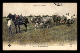 Delcampe - AGRICULTURE - SCENE DU CENTRE - LES MOISSONNEURS - CARTE COLORISEE - Landwirtschaftl. Anbau