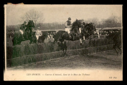 Delcampe - SPORTS - HIPPISME - LES COURSES D'AUTEUIL - SAUT DE LA HAIE DES TRIBUNES - Reitsport