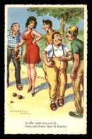 Delcampe - SPORTS - PETANQUE - ILLUSTRATEUR CHAPERON - CARTE HUMORISTIQUE - Boule/Pétanque