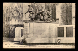 Delcampe - MILITARIA - CHALONS-SUR-MARNE - MONUMENT AUX MORTS  - LA RELEVE PAR GASTON BROQUET - Kriegerdenkmal