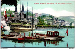 Delcampe - SUISSE LUCERNE - Luzern Dampfer Am Schweizerhofquai - Sonstige & Ohne Zuordnung