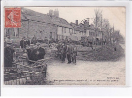 Delcampe - BLANGY-sur-BRESLE: Le Marché Aux Porcs - état - Blangy-sur-Bresle