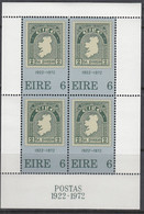 Delcampe - IRLAND  Block 1, Postfrisch **, 50 Jahre Irische Briefmarken, 1972 - Blocks & Kleinbögen