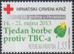 Delcampe - Kroatien Zwangszuschlagsm.Mi.Nr. 129 Rotes Kreuz, Tuberkulosebekämpfung (1,55) - Kroatien