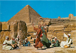 Delcampe - Carte Postale - Egypte - Gizeh - Giza - The Reds Folkloric Troup At The Pyramids Of Giza - Folklore - Danse - Carte Neuv - Gizeh