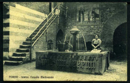 Delcampe - TORINO - Interno Castello Medioevale - Viaggiata 1909 - Otros Monumentos Y Edificios
