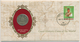 Delcampe - Malaysia 1990 Historische Münzen Numisbrief Mit 5 Cent Britisch Borneo (N501) - Colonias