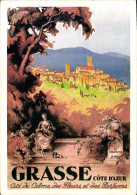 Delcampe - CPSM Grasse Cote D'Azur Que Du Calme Des Fleurs Et Des Parfuns - Grasse