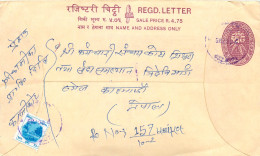 Delcampe - Entier Postal Postal Stationary Nepal Fleurs - Nepal
