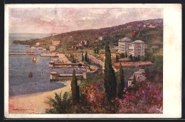 Delcampe - AK Portorose, Stadtpanorama Mit Strand - Slowenien