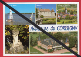 Delcampe - CPM-Europe-France-(58.Niévre)-Aux Alentours De Corbigny-Le Chateau De Marcilly XV°s Multivues . - Corbigny