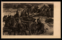 Delcampe - Künstler-AK Anton Hoffmann - München: Schwere Artillerei - Hoffmann, Anton - Munich