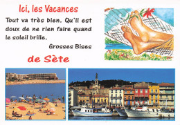 Delcampe - 34 SETE PORT ET PLAGE - Sete (Cette)