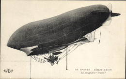 Delcampe - CPA Avion Aviation Dirigeable Zeppelin Patrie - Zeppeline
