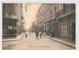 Delcampe - 42.FLEURS.RUE SAINT-ETIENNE. - Feurs