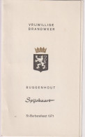 Delcampe - Menu - Buggenhout - St Barbarafeest Vrijwillige Brandweer - 1971 - Menus