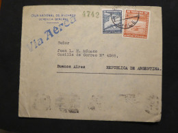 Delcampe - DH.02 CHILE LETTRE    COVER   1948 SANTIAGO . A  BUENOS ARGENTINE +AEROPHILATELIE + - Chile