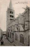 Delcampe - BRIE COMTE ROBERT: L'église Vue De La Place Gauthier - Très Bon état - Brie Comte Robert