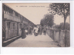 Delcampe - CHELLES: Le Départ Pour Paris - Très Bon état - Chelles